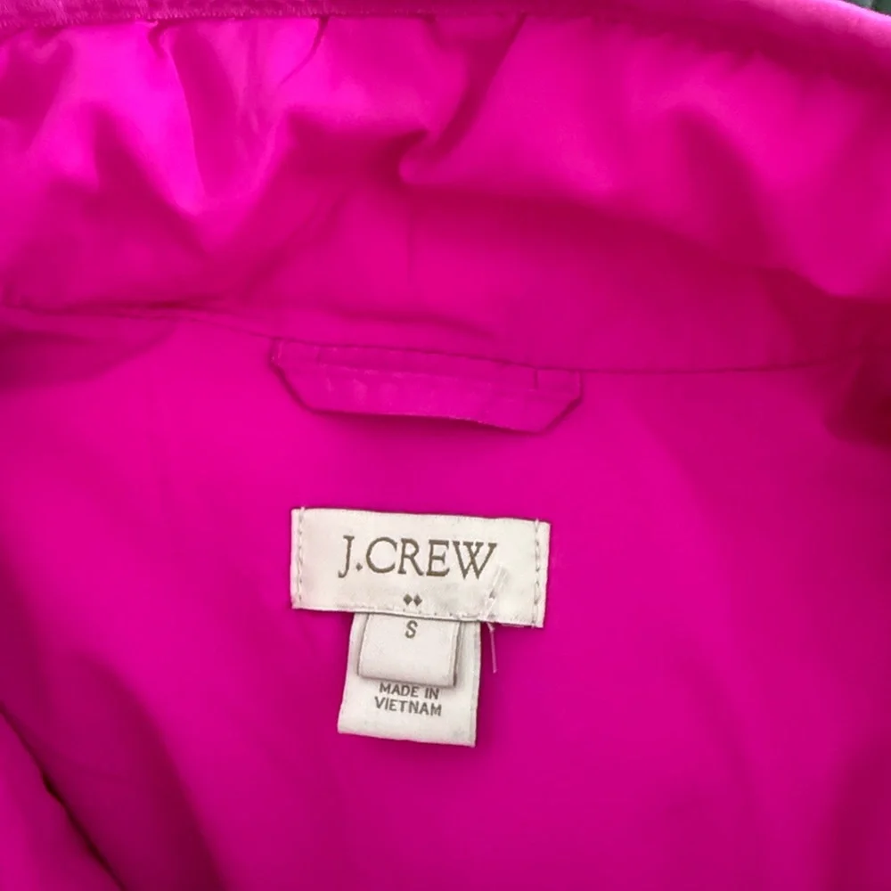 J. Crew Hot Pink Puffer Vest - Picture 6 of 8